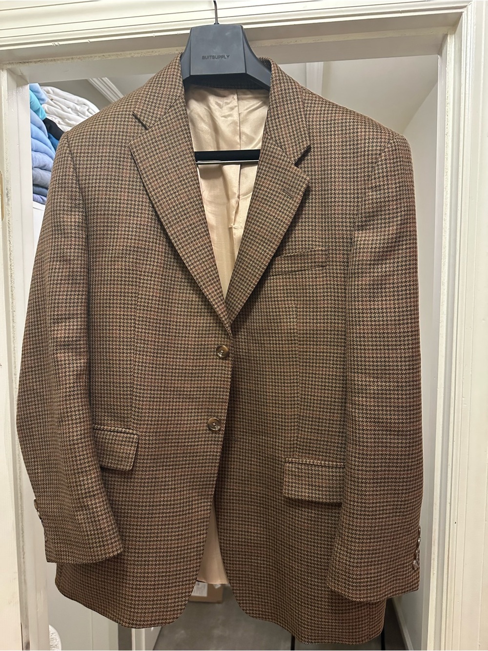 Ralph Lauren Brown Houndstooth Sport Coat